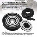 Ac Compressor Clutch Assembly Kit For Chrysler Voyager 2001 2003 Dodge Caravan And Grand 2007 Town Country 10s20h