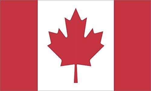Stickertalk Canada Flag Vinyl Sticker 5 Inches By 3