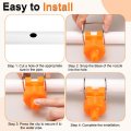 5pcs Flat Fan Spray Tip 65 Degree Nozzle With Clip Adjustable Plastic Yellow Nozzles Fit 3 4 Hose For Car Washing Irrigation 0
