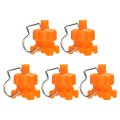 5pcs Flat Fan Spray Tip 65 Degree Nozzle With Clip Adjustable Plastic Yellow Nozzles Fit 3 4 Hose For Car Washing Irrigation 0