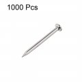 Uxcell Small Tiny Hardware Nails Carbon Steel 1 2x16mm Dxl For Diy Decorative Wooden Boxes Accessories Silver Tone 1000pcs