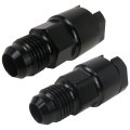 2pcs 6an Transmission Cooler Fitting 9 16-18unf 3 8 5 16 Id 37a Flare Seal Aluminum 6061-t6 High Pressure Efi Fuel Line Black 