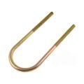 Threaded Round U-bolt Kit Alloy Steel With Yellow Zinc Finish Heat Hardened Fine 1 2 In Thread Diameter 