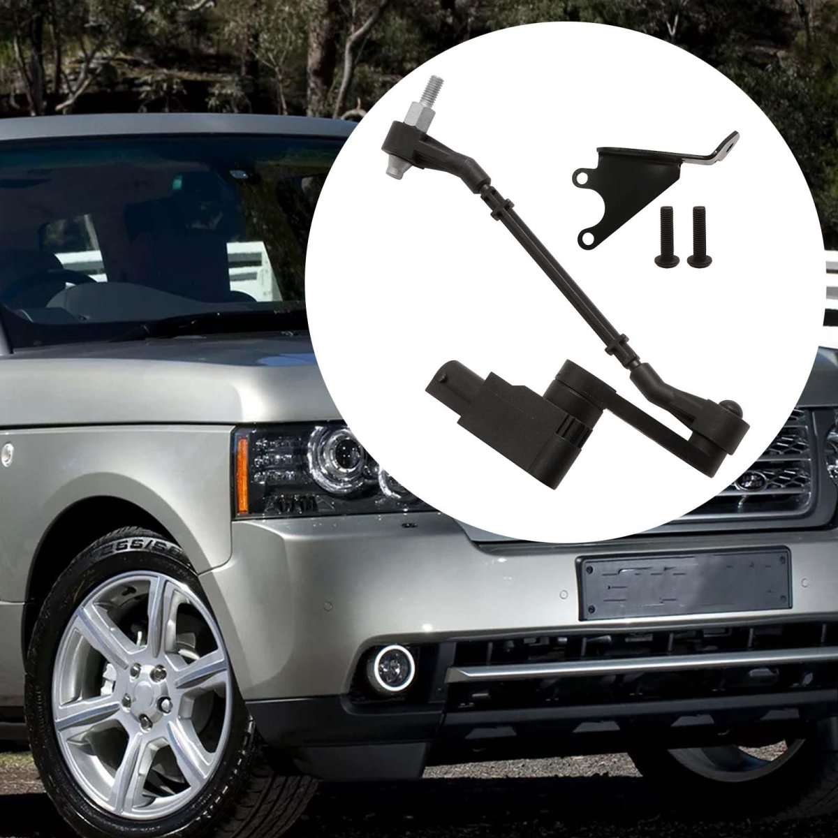 Front Left Ride Height Level Sensor For Land Rover Range L322 2003 To 2012 Driver Side Replace Rqh500431 Lr020626