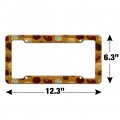 Gourmet Chocolate Candy Sweets Pattern License Plate Tag Frame