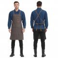 Btfapron Barber Tattoo Barista Bartender Hair Stylist Server Aprons For Men Women With Large Pockets Cross Back Heavy Duty 