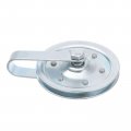 Uxcell 1 Set Garage Door Pulley 108mm 4 Inch Od Cable For System Silver Tone