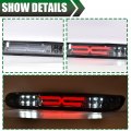 G-plus Led Third Brake Light Compatible With 07-14 Chevy Silverado Gmc Sierra 3rd Bar Cargo Type X Smoky Lens Chrome Housing