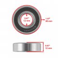 Caltric 6 Spindle Ball Bearing Compatible With John Deere 100 Series 102 105 115 125 135 145 155c
