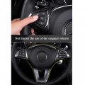 Xiter Abs Carbon Fiber Steering Wheel Cover Molding Trims Accessories For Ercedes-benz A B C E Cla Gla Glc Gle Gls Class W205