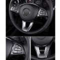 Xiter Abs Carbon Fiber Steering Wheel Cover Molding Trims Accessories For Ercedes-benz A B C E Cla Gla Glc Gle Gls Class W205