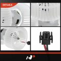A-premium Hvac Heater Blower Motor And Resistor Assembly Compatible With Bmw Vehicles E46 Series 323i 1999 328i Front 2-pc Set