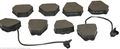 087-1709 Semi Metallic Rear Brake Pads For Car High Temperature Materials 