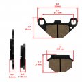 For Suzuki Lt-f500f Lt-a500f Vinson 500 4wd 2003-07 Rear Brake Pads 69100-03860 Model Kvtr-16703