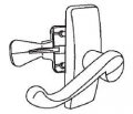 Lever Latch Set Non-keyed Black 