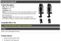 Front Strut And Coil Spring Assembly Set Of 2 Compatible With 2009-2012 Volkswagen Routan Excludes Models Nivomat Rear