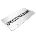 Gmc Acadia 3d Nameplate Mirror Chrome Stainless Steel License Plate 