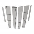 Secosautoparts 6pcs Chrome Door Pillar Trim Compatible With Mercedes S Class W222 Sedan 2013-2020