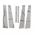 Secosautoparts 6pcs Chrome Door Pillar Trim Compatible With Mercedes S Class W222 Sedan 2013-2020
