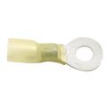Heat Shrink Terminals Yellow 1 4 In Stud Size 12-10 Ga Gauge Ring Terminal With Multiple Wall Polyolefin Adhesive Lined Tubing