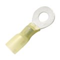 Heat Shrink Terminals Yellow 1 4 In Stud Size 12-10 Ga Gauge Ring Terminal With Multiple Wall Polyolefin Adhesive Lined Tubing