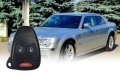 Hqrp Key-fob Remote Shell Case Cover With 3 Buttons And Cr2032 Battery For Chrysler 200 300 Aspen Pacifica Pt Cruiser Dodge