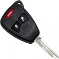 Hqrp Key-fob Remote Shell Case Cover With 3 Buttons And Cr2032 Battery For Chrysler 200 300 Aspen Pacifica Pt Cruiser Dodge