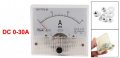 Uxcell 85c1 Dc 0-30a Class 2 5 Rectangle Analog Amperemeter Panel Meter Gauge