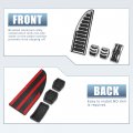 X Autohaux 1 Set Anti Slip No Drilling Aluminum Alloy Clutch Brake Gas Accelerator Foot Pedal Pads Ford Escape Kuga 2013-2021