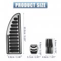 X Autohaux 1 Set Anti Slip No Drilling Aluminum Alloy Clutch Brake Gas Accelerator Foot Pedal Pads Ford Escape Kuga 2013-2021