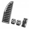 X Autohaux 1 Set Anti Slip No Drilling Aluminum Alloy Clutch Brake Gas Accelerator Foot Pedal Pads Ford Escape Kuga 2013-2021