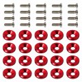 20 Pcs Fender Bumper Washer Bolt M6x15mm Aluminum Engine Bay Dress Up Kit For Nissan Quick Release 350z 370z Juke Gt-r Altima