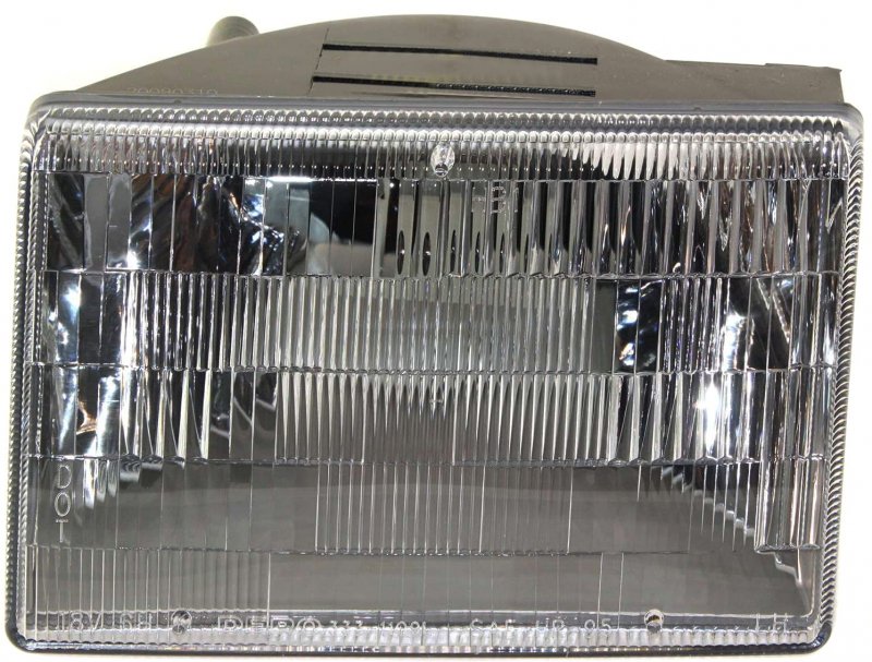 Evan-fischer Headlight Set For 1993-1998 Jeep Grand Cherokee Left Driver And Right Passenger Side Halogen With Bulb S