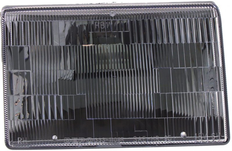 Evan-fischer Headlight Set For 1993-1998 Jeep Grand Cherokee Left Driver And Right Passenger Side Halogen With Bulb S