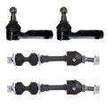 4-piece Outer Tie Rod End Sway Bar Link Fit 2004 Ford F-150 2005d 2wd 2008 For Lincoln Mark Lt 2006-2007 For Lece Outer Tie Rod 