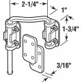 Prime-line U 10537 2-1 4 In Nickel Plated Steel High Security Loop Lock For Left Hand Single Pack