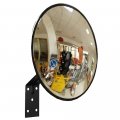 Traffic Curved Convex Wide Angle Mirror 30 Cm 12 Unbreakable For Road Safety Shop Security With Adjustable Wall Fixing Bracket 