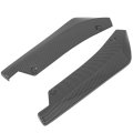 7 38 X 4 31 Side Fender Skirt Lip Splitter Canard Protector Pp Fits For Universal Rear Bumper Diffuser Glossy Carbon Look 