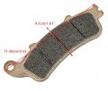 2pcs Motorcycle Front Rear Disc Brake Pads Compatible For Honda St1100 St1300 Gl1800 Goldwing Vfr800