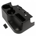Hecasa Console Cup Holder Compatible With 1999-2001 Ford F-250 F-350 F-450 F-550 Super Duty Truck Storage Box Center Car