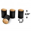 Green Lantern Blackest Night Orange Logo Tire Rim Wheel Aluminum Valve Stem Caps