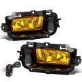 Auto Dynasty Compatible With Chevy Silverado 1500 K2xx Pair Of Bumper Driving Fog Lights Switch Amber Lens