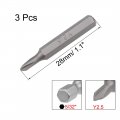 Uxcell Screwdriver Bits 3pcs 5 32 Inch Hex Shank Y2 Bit Set 28mm Length S2 Screw Driver Kit Tools