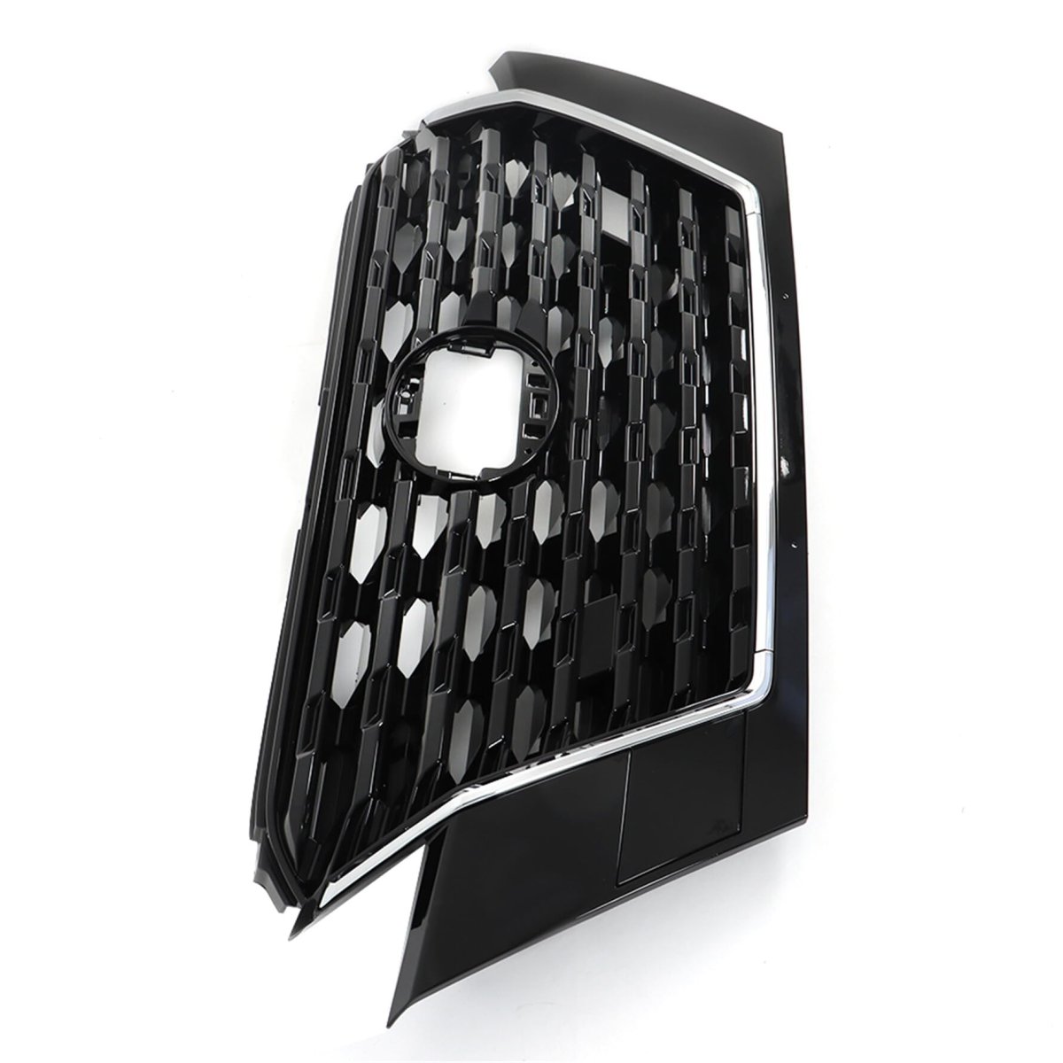 Front Bumper Grille Grill Assembly Upper Replacement For 2021 2022 2023 Kicks Black Abs Plastic With Chrome Finish Direct Fit