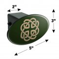 Celtic Knot Love Eternity Oval Tow Trailer Hitch Cover Plug Insert