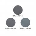 Uxcell 1-inch Hook And Loop Sanding Disc 800 1000 1200 Assorted Grit Silicon Carbide Mini Size Round Sandpapers 30 Pcs