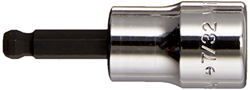 Ba-7hba 3 8 Drive Ball Hex Bit Socket 7 32 In Polished Finish 2 Piece Design