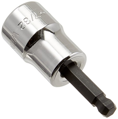 Ba-7hba 3 8 Drive Ball Hex Bit Socket 7 32 In Polished Finish 2 Piece Design