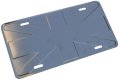 Union Jack Black License Plate Embossed Aluminum Universal Fit 12 In X 6 Painted Decorative For Classic Cars Or Den