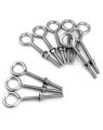 Eye Bolts 10 Pack 3 8 X 4 Stainless Steel Long Threaded Eyebolts With Nuts For Hanging Or Securing Cables